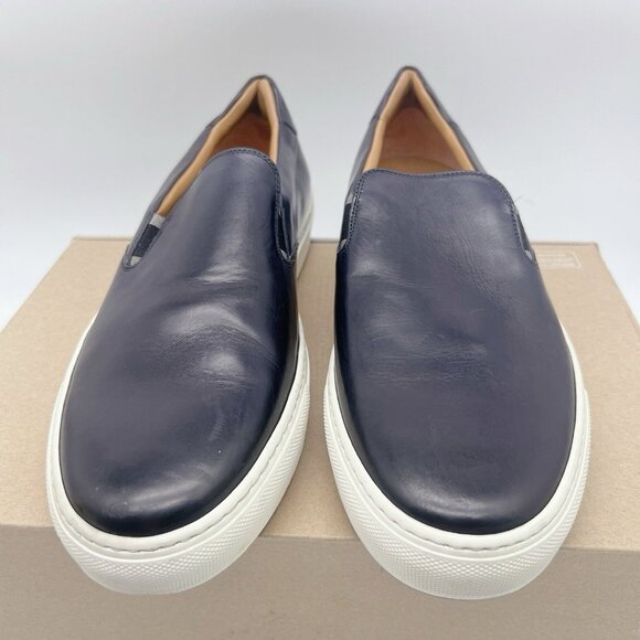 HUGO BOSS Men's Mirage Slon Slip-On Sneaker Black Leather US 12 -Made in Italy - Picture 4 of 10